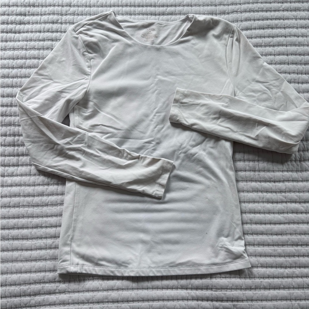 Nuuds White Long sleeve Crewneck